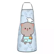 Funny Cooking Master Apron Men Women Unisex Kitchen Chef Mochi Cat Tablier F