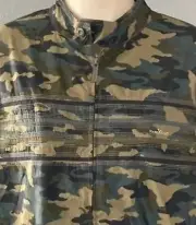 New Marc Ecko Army green lightweight Jacket sz XL