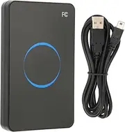 ID Card Reader, TK4001 EM4100 USB Interface ID Card Reader Swipe Card Reader 125khz, USB Card Reader with LED Indicator Light/Buzzer, Plug and Play