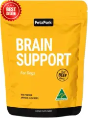 Brain Support for Dogs 90g Cognitive Health Supplement Made in Australia for Sen