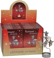 Alexander Knox "Twirly" with tea candles -Display box of 14 units - 7"H x 10.5"W