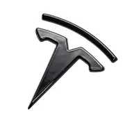 Pack of "t" logo front and rear decals for all Tesla models (1 pair)