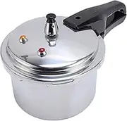 Aluminium Alloy Pressure Cooker,Explosion-Proof Pressure Canner, Large Capacity Pressure Cooker Pot Compatible with Gas & Induction Cooker (18CM/3L)