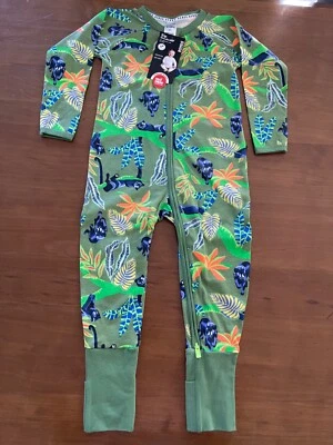 BONDS BABY WONDERSUIT - PANTHER - CAT - GREEN - SIZE 2 BNWT