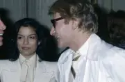 French Fashion Designer Yves Saint Laurent With Bianca Jagger In Paris OLD PHOTO