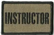 VELCRO® BRAND Fastener Morale Patch Instructor COYOTE 3x2"