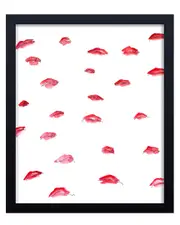 Ready2HangArt Flying Lips Framed Print Wall Art