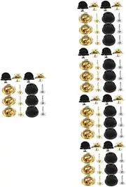 [Operitacx] 200 Sets Spurs Butterfly Hat Tie Tack Pin Clasp Locking Pin Badge Backs Pin Backings Locking Pin Backs for Broch Metal Ties Clutch Back Brooch Needle Seat Abs Lapel