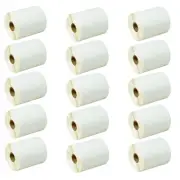 15Rolls 4X3 Direct Thermal 500 Labels For Zebra LP2844 LP2424 ZP450 GX420D