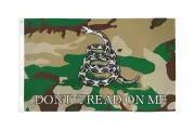 3X5 DON'T TREAD ON ME FLAG CAMOFLOUGE CAMO GADSDEN 100D