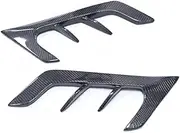 Carbon Fiber Car Side Fender Canards Splitters Emblem Badge Decals Trims Body Kits Accessories Compatible for BMW F96 X6M 2019-2022(Black Primer)