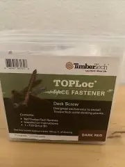TimberTech TOPLoc Face Fastener Deck Screws DARK RED T20 350 Screws 2-1/2”