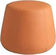 Collic Foot Stool Sofa Stool, Creative Household Leather Footstool Living Room Lazy People Change Shoes Stool Fashion Stool 50X41Cm,Practicalniture/Orange