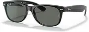 [Ray-Ban] New Wayfarer Polarised Sunglasses, RB2132, Black & Green, 58mm