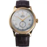 Orient Bambino RA-AP0106S30B White Dial Brown Leather Divers Automatic Men Watch