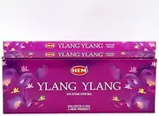 20/120 HEM Incense Sticks Nag Champa Hex Meditation Aroma Floral Home Fragrance, Ylang Ylang, 120 Sticks
