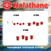 Nolathane Spring eye & shackle bush kit for NISSAN NAVARA D40 6CYL 4WD 2005-2015