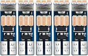 Ruiandsion T5 LED Bulbs 10-30V Pink 3014 Chips for Dashboard Instrument Panel Gauge Cluster Indicator Light, Canbus Error Free, Easy Install 5PCS