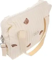 Abaodam Versatile Cotton Stroller Organizer Bag Diaper Holder Napkin Storage for-go Mums