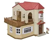 Sylvanian Families House Big house with a red roof -The attic is a secret r 862