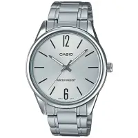在飛比找momo購物網優惠-【CASIO 卡西歐】指針男錶 不鏽鋼錶帶 防水(MTP-V