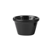 24x Melamine Sauce Dish / Pot / Ramekin Black 45ml Ryner Commercial Plastic