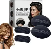 Volume Hair Base Inserts,4X Hair Styling Clip For Volume - 4 Pack Invisible Braiding Bun Pad Accessories Tool For Girls Hairstyle Lady Everyday Use Weddings Parties