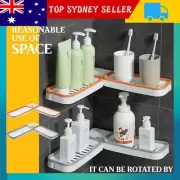 Bath Storage Holder Rack Organizer Punch-free Bathroom Shower Caddy Shelf Corner