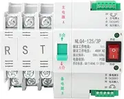 Transfer Switch, AC 400V 3P 63/80/100A Dual Power Automatic Small Size, Long Service Life Transfer Toggle Switch for Generators Running(#1)