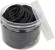 Hodooly Black Rubber Bands,200pcs Elastic Bands Sturdy Rubber Band for School Home and Office Use