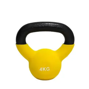 【AD-ROCKET】頂級鑄鐵壺鈴 KettleBell 軟壺鈴 軟式壺鈴 4公斤(黃色 超值買一送一)