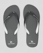 [Rip Curl] Rip Curl Men's Mc 2 Tone Flip Flops Shoes in Black/Grey Size 4 4 Black/Grey