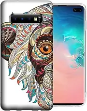 for Samsung Galaxy S10e Mosaic Monkey Face Design TPU Gel Phone Case Cover