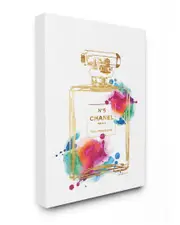 Stupell Fashion Perfume Gold Rainbow