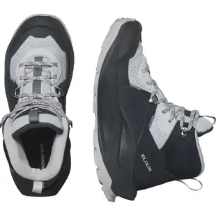 Salomon ELIXIR Goretex 女款 中筒防水登山鞋 L47296800 碳黑/珍珠藍/火石灰