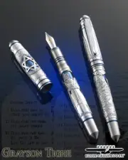 Grayson Tighe Moses with the 10 Commandments Fountain Pen Exclusive #1/1