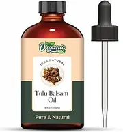 Organic Zing Tolu Balsam (Myroxylon balsamum) Oil | Pure & Natural Essential Oil for Aroma, Diffusers, Skincare & Haircare - 118ml/3.99fl oz