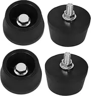 Gatuida 4pcs Heavy Duty Rubber Feet Pads for Air Compressors Oil Resistant Vibration Isolation Pads with Threaded Design for Enhanced Stability and Noise Reduction