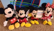 Disney Mini Bean Bags Mickey Mouse Minnie Mouse