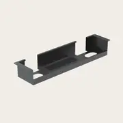 Recess Cable Tray | Cable Management | Office Desk Accessories, Black / 4 Plug