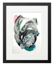 CORBELLIC EXPRESSIONISM 14X11 HONEYMOON LUNCH ABSTRACT GALLERY PAPER ART DECOR