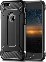 for iPhone 14 Pro 13 12 11 Pro Max 5S 5 Se 5C 6 6S 7 7G 8 Plus X XR XS Max Heavy Duty Shockproof Cover,Black,for iPhone 13 Pro