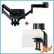 Atdec AWMS-2-ND13 Notebook-Monitor Combo Mount HD F Clamp - Black