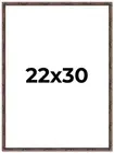 22x30 Frame Brown Bamboo with Dark Coffee/Walnut Finish | Solid Wood Picture Fra