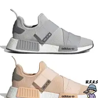 在飛比找蝦皮購物優惠-Adidas 女鞋 休閒鞋 NMD_R1 繃帶 魔鬼氈 灰/