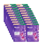 20 x Garnier Pro Retinol Smoothing Serum Sheet Face Mask 22g