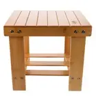 Solid Wood Square Stool Bamboo Practical Foot Baby Child