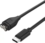 T Tersely 1M Type C/USB C Charging Cable for Garmin Vivoactive 5/4/3, 1M for Garmin Venu 3 3S 2 2S Bounce Instinct Fenix 7 7S 7X 6 6S 6X/5 5S 5X/Forerunner 265 265S 965 955 158 935 945 LTE