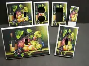 WINE AND GRAPES FRUIT KITCHEN DECOR LIGHT SWITCH COVER PLATE OR OUTLET