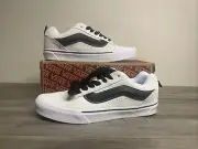 Vans Knu Skool White/Black LifeStyle Casual Shoes Sneakers Men's Size 13 NEW
